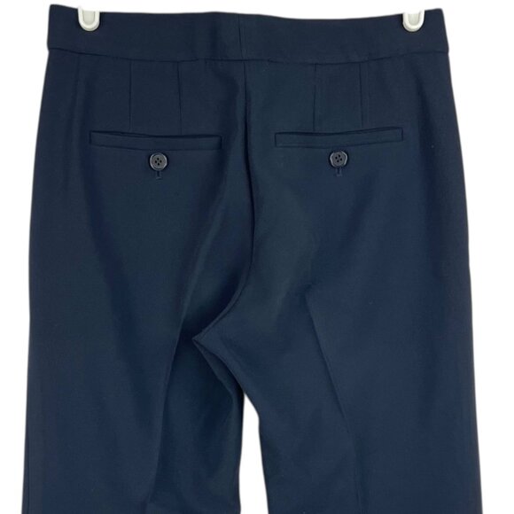 Theory Women's Skinny Leg Navy Blue Ibbey 2 Admiral Crepe Dress Pants Size 2 - Picture 4 of 10